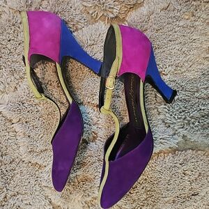 Beverly Feldman Purple and Pink Women's Heels